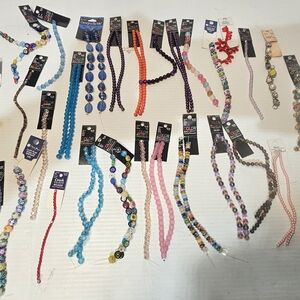 Crafting Beads for Jewelry Making - 3 pounds +- over 70 new with tags